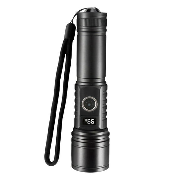 LED Mini Flashlight with USB Rechargeable Battery, Telescopic Focus, High Lumens for Outdoor, Camping, Emergency, Portable Handheld Light