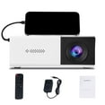 thumbnail image 1 of LED Mini Portable HD Projector - Family Entertainment Hit Top-Rated Family-Friendly Projector, US Plug Auto-Focus Built-In Speaker 1080P for Indoor/Outdoor Movie & Backyard Gatherings, Dark Gray, 1 of 3
