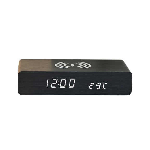LED Mirror Alarm Clock under $5! Ke1Clo Wireless with Temperature Date Display for Bedroom Office Snooze Function