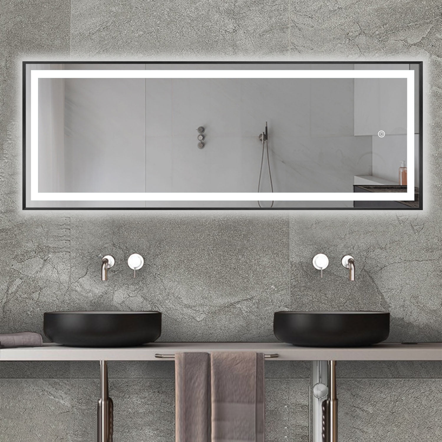 LED Mirror Full Length Mirror Wall Mounted Mirror Vanity Mirror with ...