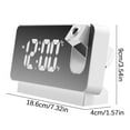 thumbnail image 1 of LED Mirror Projection Clock, Large Screen Display Mute Electronic Alarm Clock, Bedside Wall Ceiling Time Projector, 1 of 2