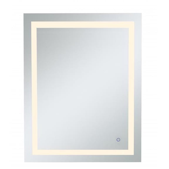 LED Mirror - Silver - 30 x 40 in. - Touch Sensor & Color Changing