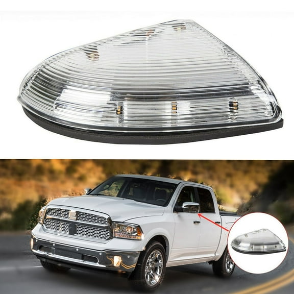 LED Mirror Turn Signal Light Front Driver Left Side 68064949AA Fit for Dodge Ram 1500 2009-2014, Dodge Ram 2500 2010-2014