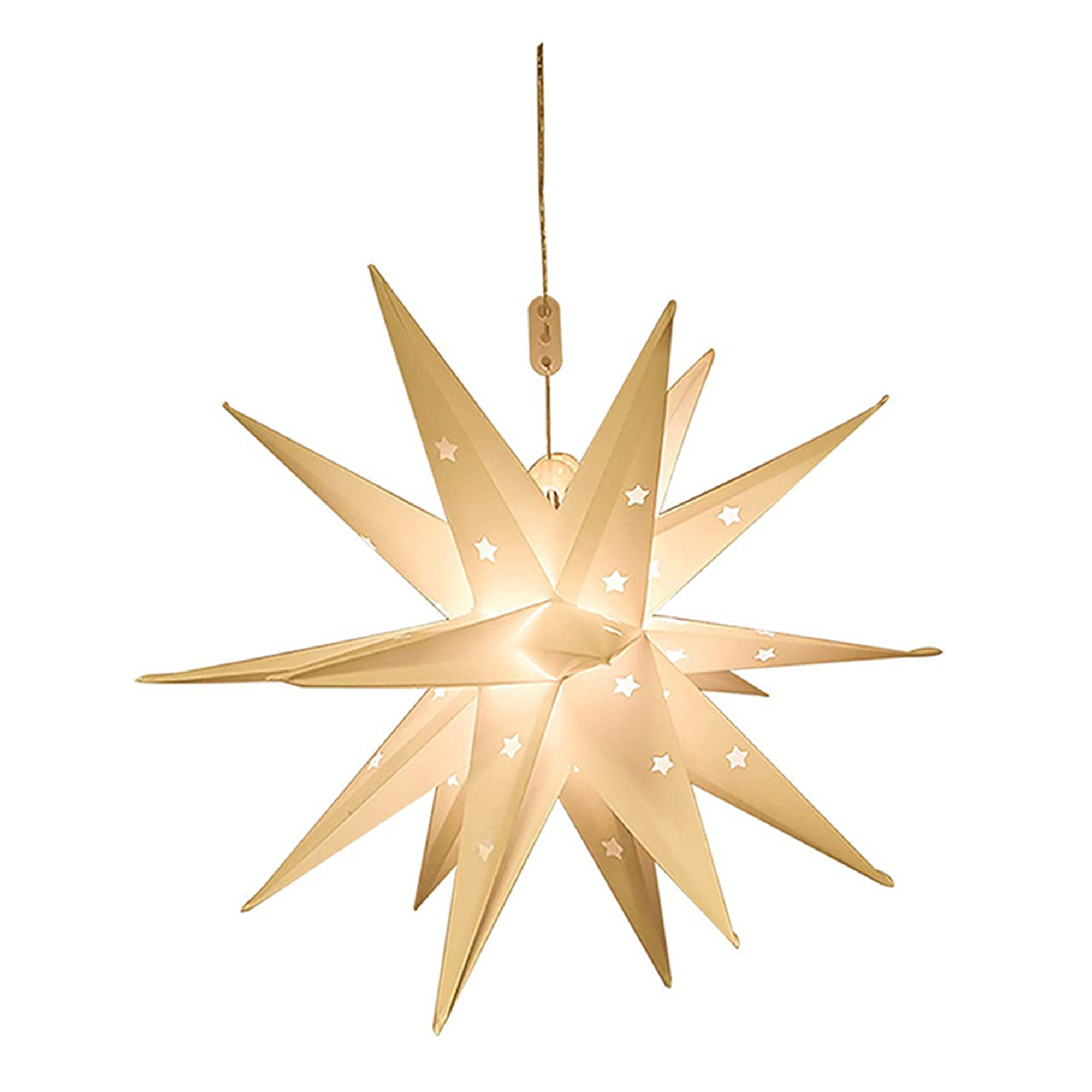 LED Moravian Star Tree Topper Bright White Lighted Christmas Tree Star