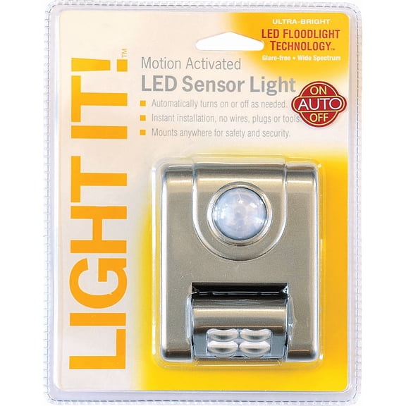 LED Motion Sensing Battery Operated Security Light Fixture - Pack of 12