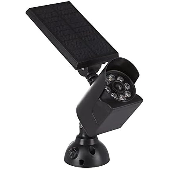 LED Motion Sensing Solar Security Light (Black) 3000K 200 Lumens for Mounting on House, Garage, Wall, Metal Surface, Tree, Post, Pole or In-Ground as Uplight or Downlight$$Tools & Hardware Other