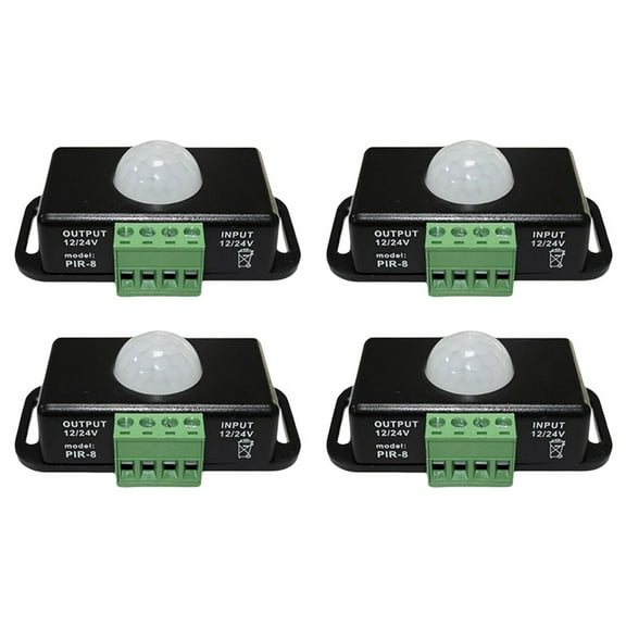 LED Motion Sensor 12V/24V DC, Motion Sensor Body Infrared Motion PIR Sensor Switch Automatic Wireless Light Bulbs Dimmer