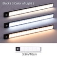 thumbnail image 1 of LED Motion Sensor Cabinet Light, Under Counter Closet Lighting, Wireless Magnetic USB Rechargeable Kitchen Night Lights, Battery Powered Operated Light For Wardrobe Closets Cabinet Cupboard Stairs, 1 of 10