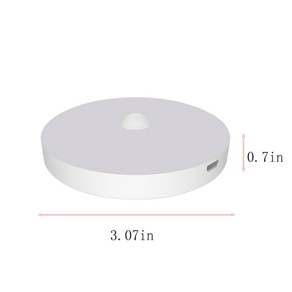 LED Motion Sensor Cabinet Light,Under Counter Closet Lighting, Wireless USB Rechargeable Kitchen Night Lights,Battery Powered Operated Light,14LED Light