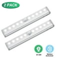 thumbnail image 1 of 2 Pack LED Motion Sensor Closet Lights Battery Operated Stick On Anywhere Wireless Motion Sensor Light Under Cabinet Lighting Wireless 10 LED Lighting Motion Lights, 1 of 8