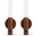 thumbnail image 1 of LED Motion Sensor Lights Wall Lamps Set of 2 Battery Operated Wall Sconces Rechargeable Lighting for Hallway Stairway Magnetic 360° Rotation, 1 of 5