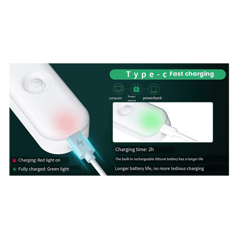 LED Motion Sensor Night Light, 2 Pack Stick-On Light - Walmart.com