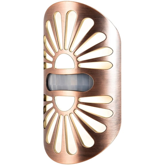 LED Motion Sensor Night Light, Motion-Select 25ft Detection, Plug-in, 40 Lumens, Dusk-to-Dawn, Ideal Nightlight for Bedroom, Bathroom, 37261, Oil Rubbed Bronze Peacock, 1 Pack