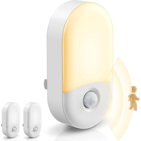 LED Motion Sensor Night Light, Motion Sensor Light Indoor, 30/60LM | Night Lights Plug into Wall Motion Sensor, 3000K Warm White, Motion Activated Nightlights, Kids Adults Bathroom Bedroom 2Pack