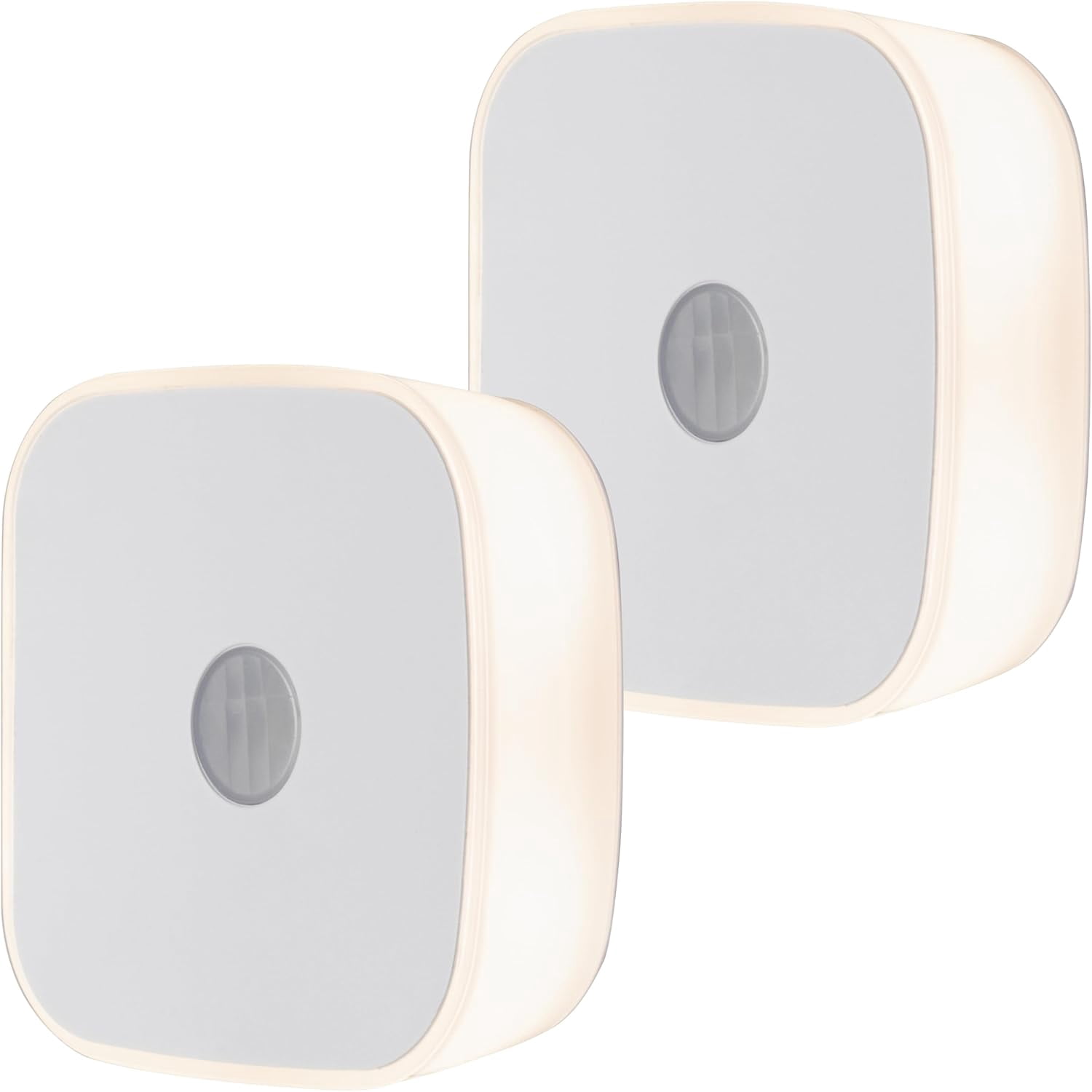 LED Motion Sensor Night Lights Plug Into Wall Dusk to Dawn Sensor Home Decor Apartment Essentials Ambient Lighting Nightlight 85617 2 Pack