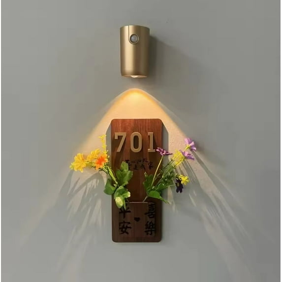 LED Motion Sensor Wall Light Magnetic Mounted USB Rechargeable Night Lamp Dimmable Ambient Lighting for Hallway Stairs Bedroom