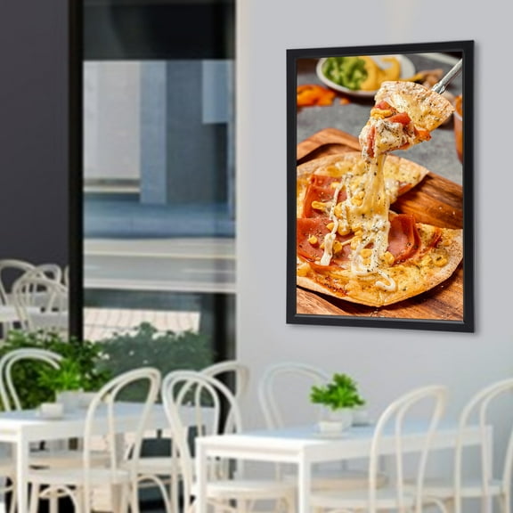 LED Movie Poster Art Picture Frame, 24" X 36" Wall Mounted Light Box for Advertising Display