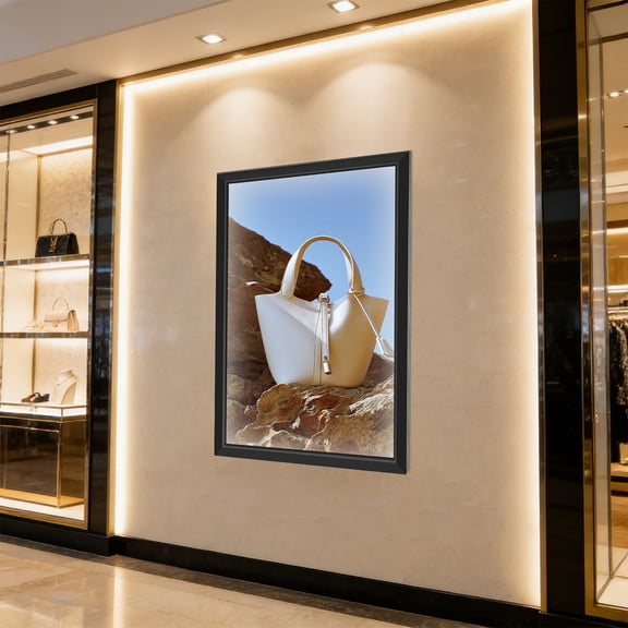 LED Movie Poster Art Picture Frame, Wall Mounted Advertising Display Light Box for Exhibitions, Advertisements, Signs, and Decorations.