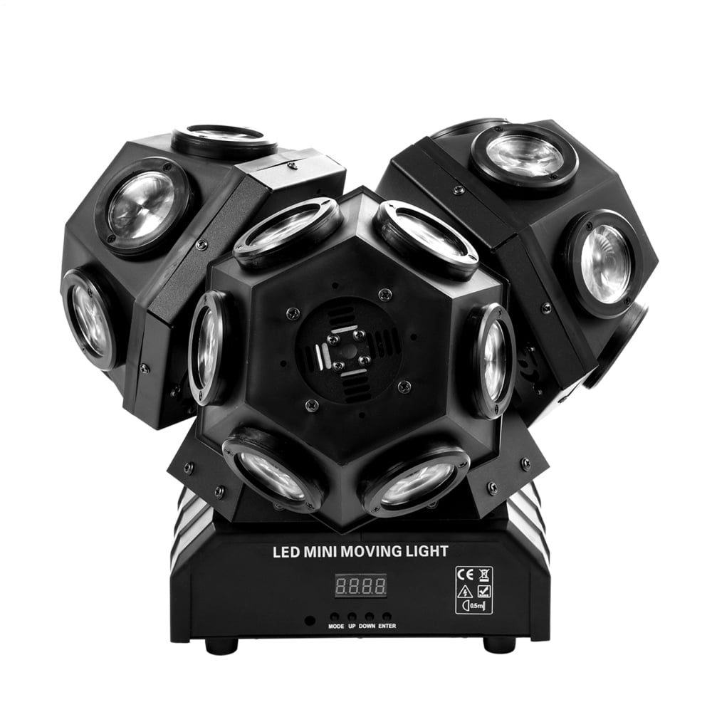 LED Moving Head Light, 200W Moving Head DJ Lights Open Stage Lighting Sound Activated Spotlight for Parties Wedding Church Live Show KTV Club