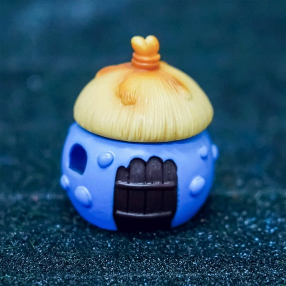 LED Mushroom House Decor - Magical Fairy Cottage with Touch Light for Desktop, Terrariums & Miniature Landscapes