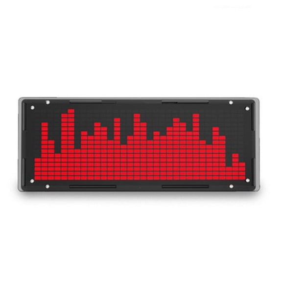 LED Music Spectrum Display DIY Kit 16X32 Rhythm Light Clock 8 Kinds Spectrum Mode SMD Soldering Display Light, Red