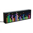 thumbnail image 1 of LED Music Spectrum Rhythm Lights Voice Sensor 1624 RGB Atmosphere Level Indicator with Clock Display(Wire Control), 1 of 8