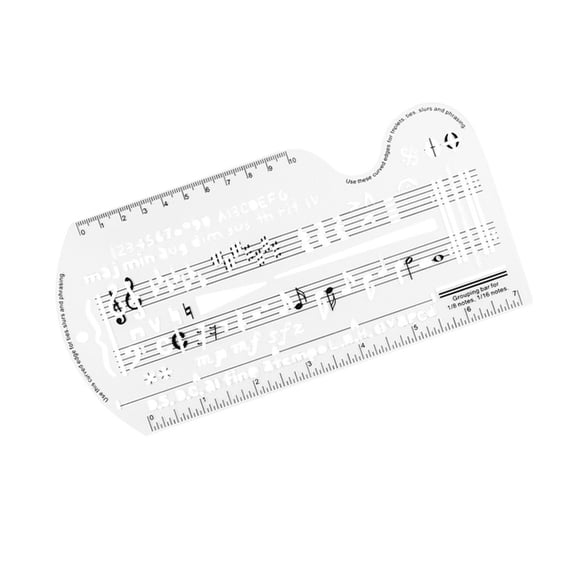 LED Music Staff Learning With Reusable Practice Board & Portable Scale Ruler For /Adults