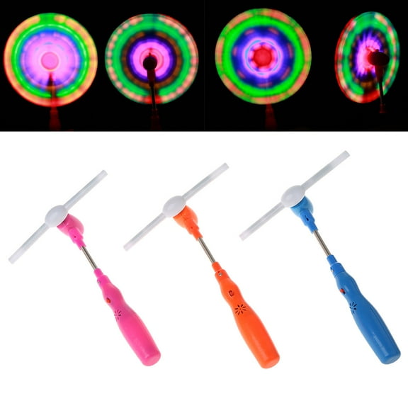 LED Musical Windmill Toy Pinwheel with Flashing & Colorful Light Children Holiday Party Favorite Gift