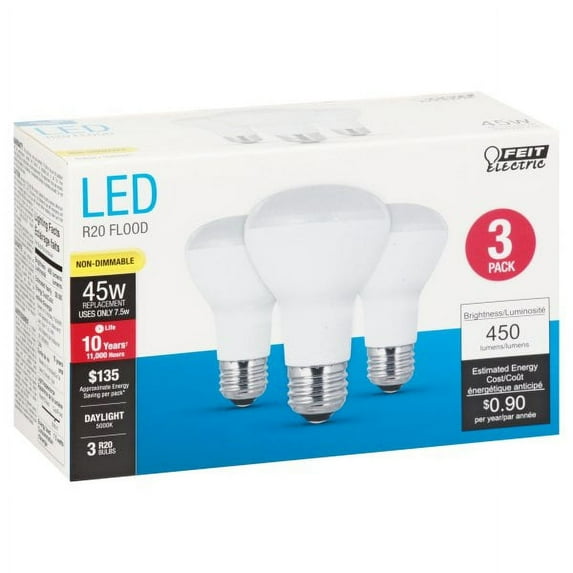 Feit Electric 52169 - R20/850/10KLED/3 R20 Flood LED Light Bulb