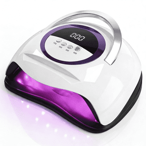 Tcwhniev LED Nail Lamp 300W Nail Dryer for Gel Polish with LCD Display Auto Sensor and 4 Timer Setting Professional Curing Lamp Light with 72 Beads for Salon and Home