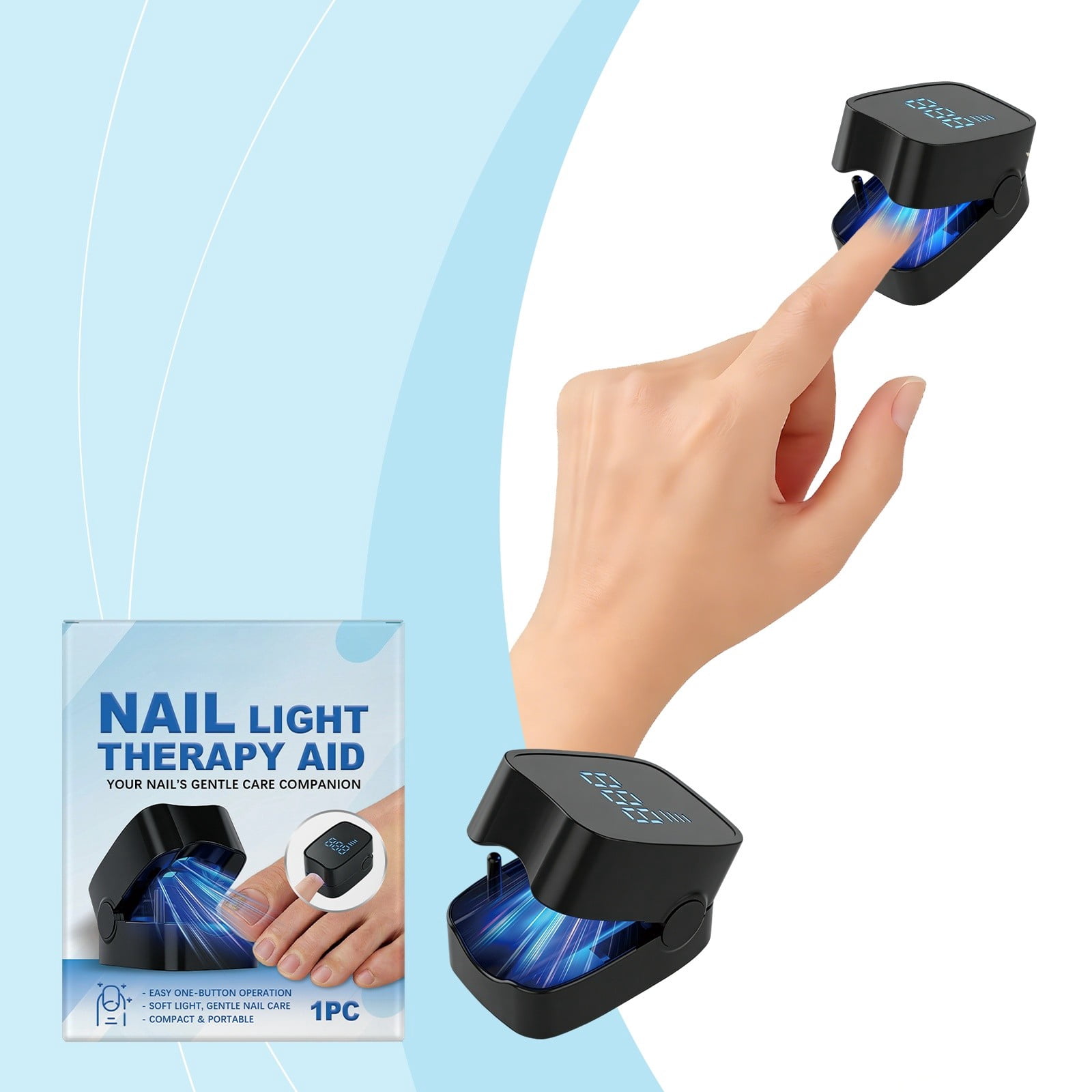 LED Nail Lamp For Gel Polish Curing Fast Drying Manicure And Pedicure ...