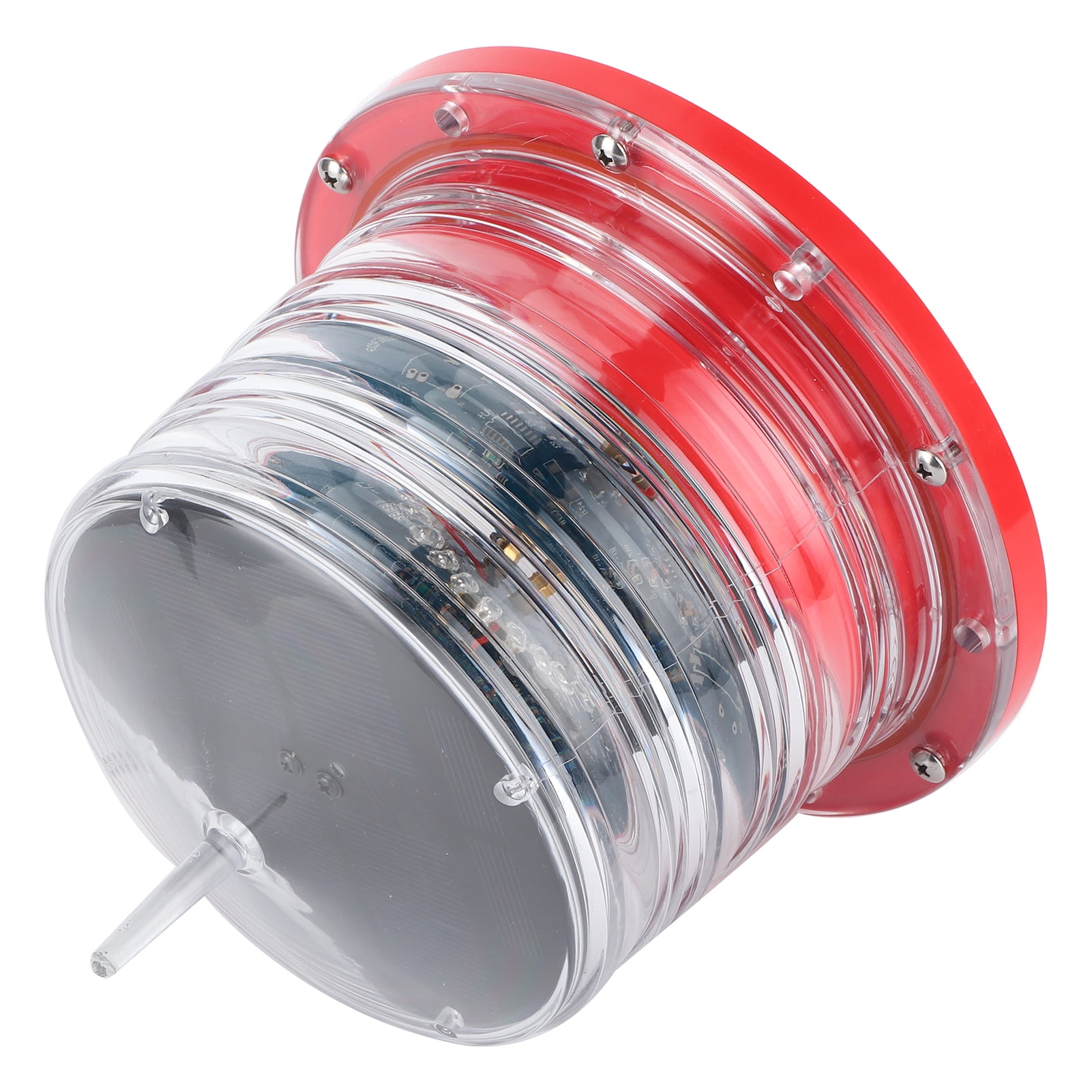 LED Navigation Light Qiilu Solar Power Beacon Light LED Flashing