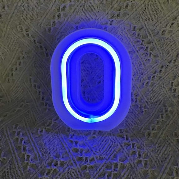 LED Neon Letter Lights, Light Up LED Letters Lights Light Up Marquee Letters Lights Letters Neon Signs Battery USB Blue