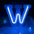 thumbnail image 1 of LED Neon Letter Lights, Light Up LED Letters Lights Light Up Marquee Letters Lights Letters Neon Signs Battery USB Blue, 1 of 4