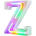 thumbnail image 1 of LED Neon Letter Lights, Light Up LED Letters Lights Light Up Marquee Letters Lights Letters Neon Signs Battery USB Multicolor, 1 of 5