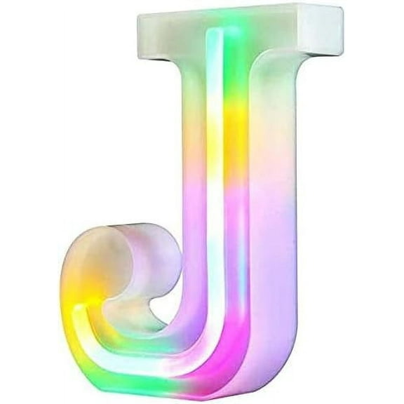 LED Neon Letter Lights, Light Up LED Letters Lights Light Up Marquee Letters Lights Letters Neon Signs Battery USB Multicolor