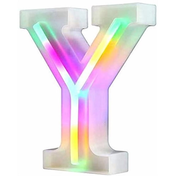 LED Neon Letter Lights, Light Up LED Letters Lights Light Up Marquee Letters Lights Letters Neon Signs Battery USB Multicolor