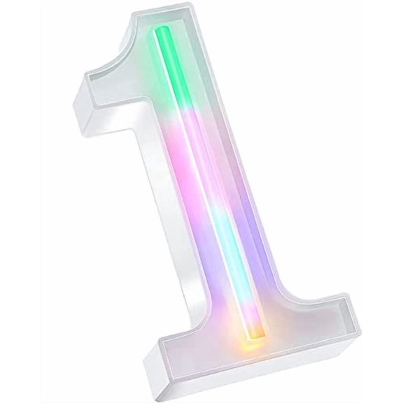 LED Neon Letter Lights, Light Up LED Letters Lights Light Up Marquee Letters Lights Letters Neon Signs Battery USB Multicolor