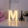 thumbnail image 1 of LED Neon Letter Lights, Light Up LED Letters Lights Light Up Marquee Letters Lights Letters Neon Signs Battery USB Warm, 1 of 7