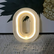 LED Neon Letter Lights, Light Up LED Letters Lights Light Up Marquee Letters Lights Letters Neon Signs Battery USB Warm