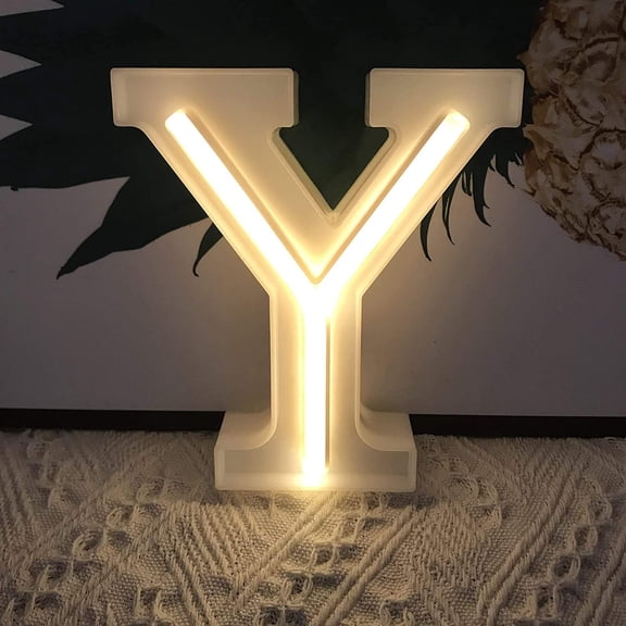 LED Neon Letter Lights, Light Up LED Letters Lights Light Up Marquee Letters Lights Letters Neon Signs Battery USB Warm