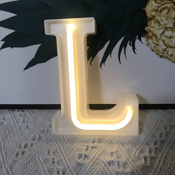 LED Neon Letter Lights, Light Up LED Letters Lights Light Up Marquee Letters Lights Letters Neon Signs Battery USB Warm