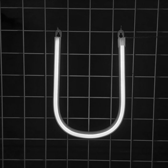 LED Neon Letter Lights-white LED Alphabet Light- Battery & USB Powered Hanging Marquee Letters For Bedroom- Bar- Wedding Decor & Gift.