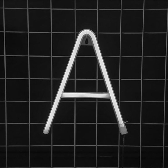 LED Neon Letter Lights,white LED Alphabet Light, Battery & USB Powered Hanging Marquee Letters for Bedroom, Bar, Wedding Decor & Gift