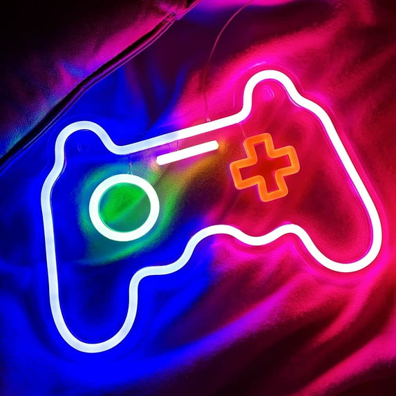 LED Neon Lights Signs for Wall Decor Game Room Bedroom Christmas Gifts Birthday Party Boys Kids Night Light Sign Lamp