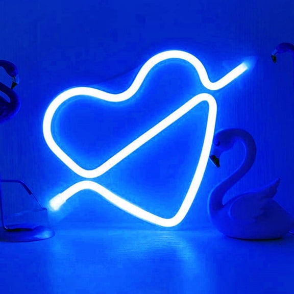 LED Neon Night Light, Signs Neon Lights Wall Decorative Night Light for Kids Bedroom Battery and USB Powered