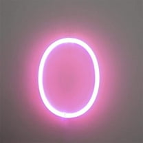 LED Neon Number Lights, Neon Night Light Wall Decorative Night Light for Kids Bedroom Battery USB Operated Pink