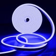 thumbnail image 1 of LED Neon Rope Light, Blue 12V Silicone Neon Rope Light, 16.4Ft/5M Waterproof Flexible DIY Cuttable LED Strip Lights for Bedroom Party Festival Indoor Outdoor Decoration (Power Adapter not Included), 1 of 6