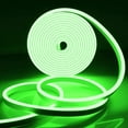 thumbnail image 1 of LED Neon Rope Light, Green 12V Silicone Neon Rope Light, 16.4Ft/5M Waterproof Flexible DIY Cuttable LED Strip Lights for Bedroom Party Festival Indoor Outdoor Decoration (Power Adapter not Included), 1 of 7