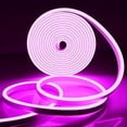 thumbnail image 1 of LED Neon Rope Light, Purple 12V Silicone Neon Rope Light, 16.4Ft/5M Waterproof Flexible DIY Cuttable LED Strip Lights for Bedroom Party Festival Indoor Outdoor Decoration (Power Adapter not Included), 1 of 7